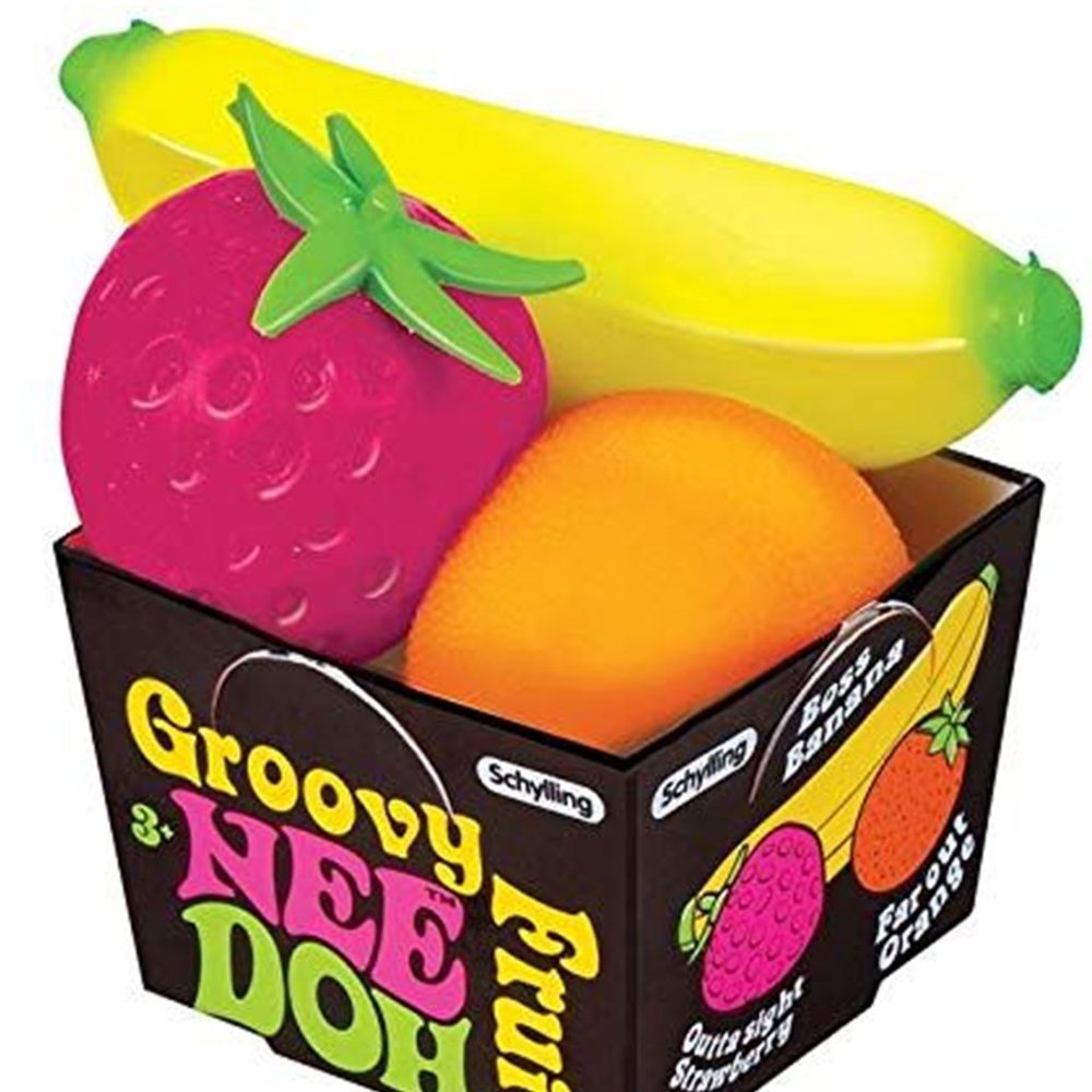 Needoh  Squeeze Groovy Fruit Nee Doh Schylling